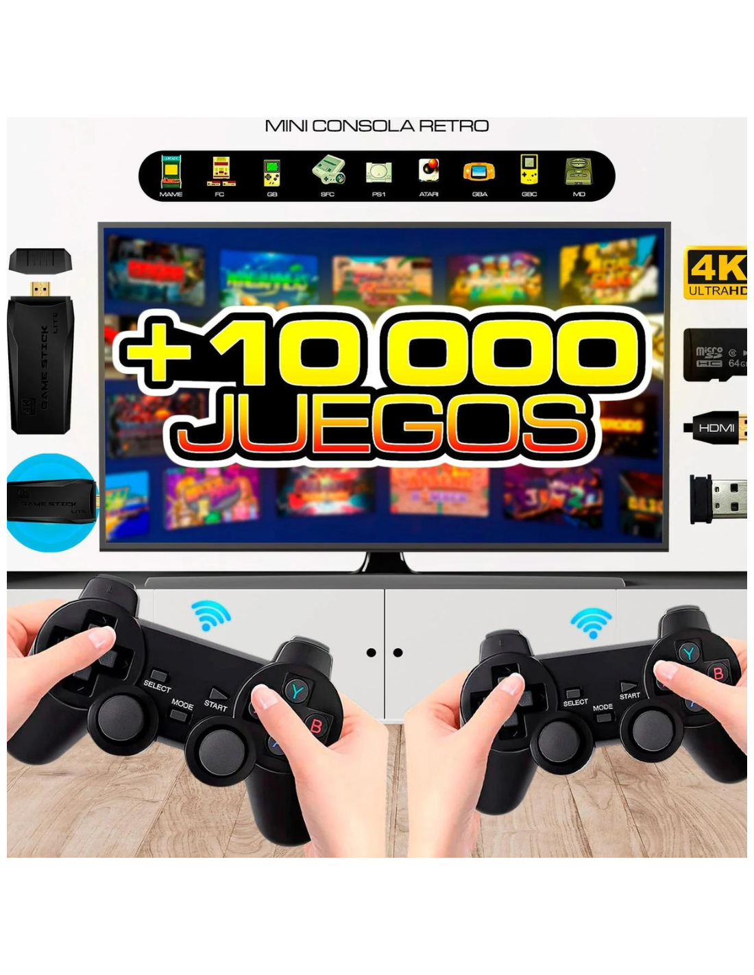 CONSOLA DE VIDEOJUEGOS 2.4 WIRELESS CONTROLLER GAMEPAD