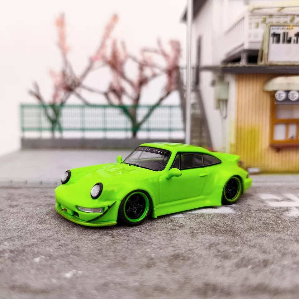 Flame Model - Porsche 964 RWB verde