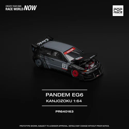 Pop Race Pandem Honda Civic EG6 Kanjozoku PR64-163