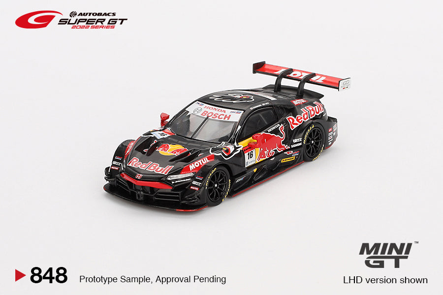 MINI GT #848 Honda NSX-GT "TYPE S" GT500 #16 Red Bull