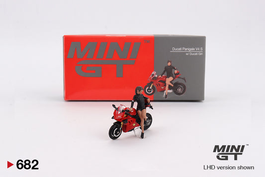 Mini GT 1:64 Ducati Panigale V4 S w/ Ducati Girl #682