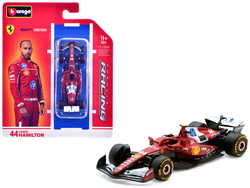 1/64 BBurago 2025 Formula 1 Ferrari SF-25 #44 Lewis Hamilton