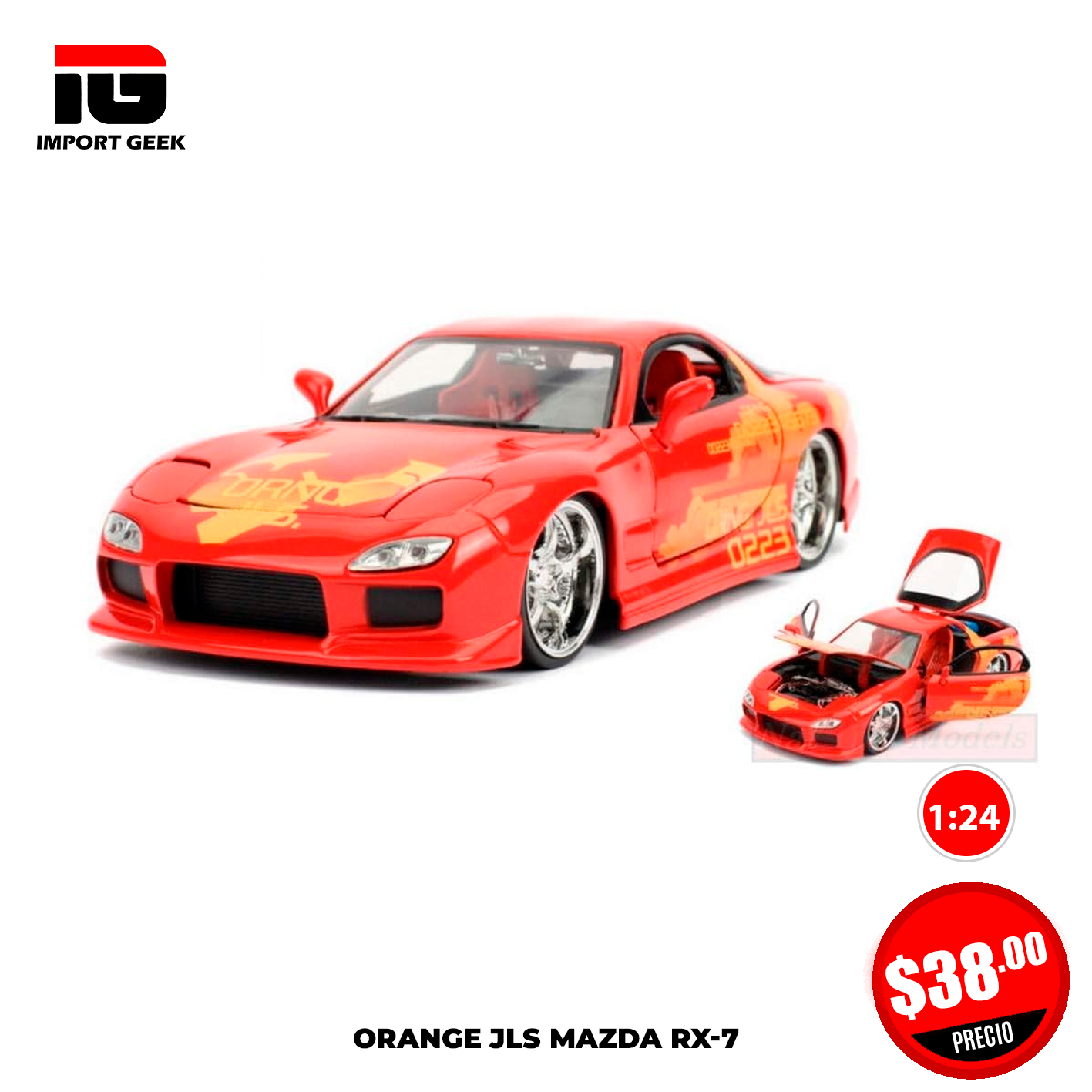 Orange JLS Mazda RX-7