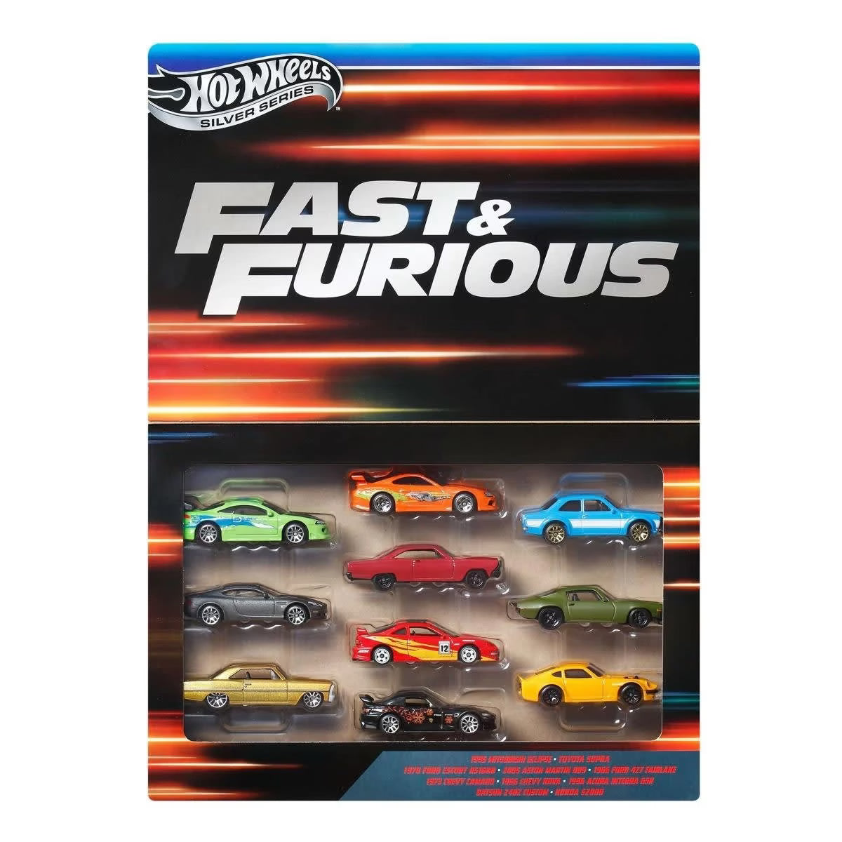 Hot Wheels Silver Series - Fast & Furious x10 Pack