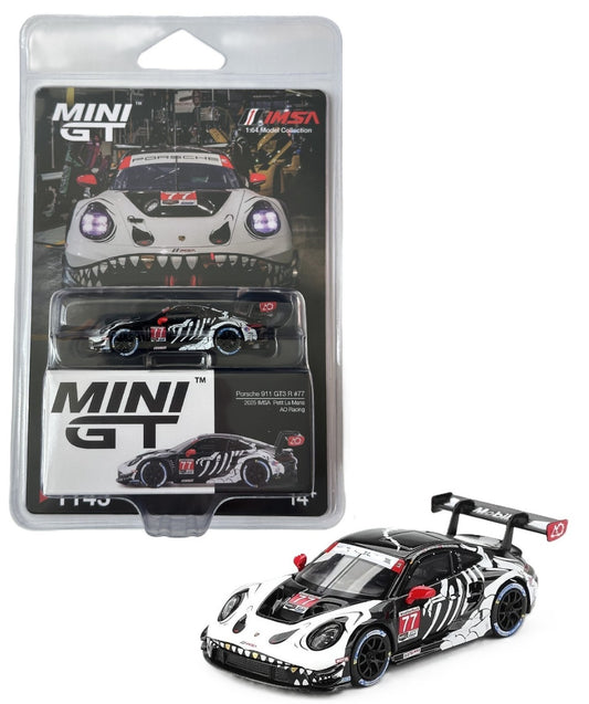 Mini GT 1:64 Porsche 911 GT3 R #77 AO Racing 2025 IMSA