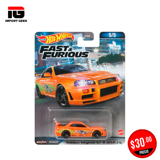 Nissan Skyline GT-R R34 Hot Wheels Premium