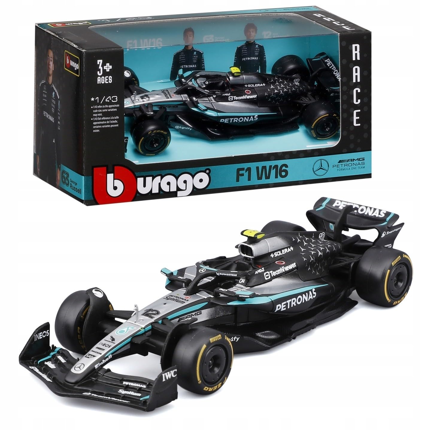 Bburago - F1 Mercedes-AMG W16 2025#12 Antonelli