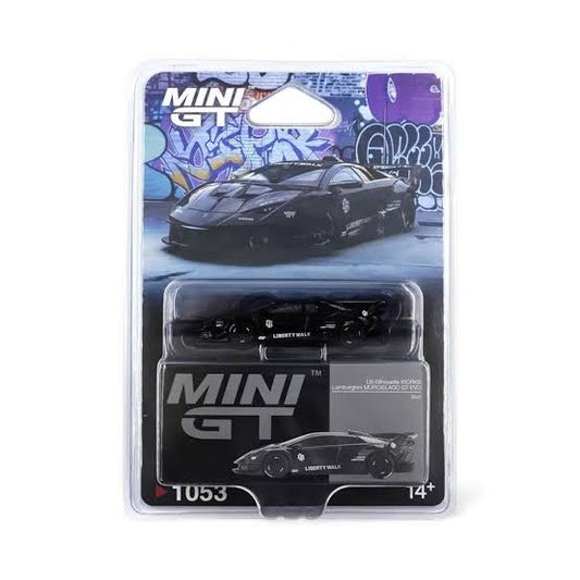 Mini GT Lamborghini LB-Silhouette WORKS MURCIELAGO GT Evo Black #1053