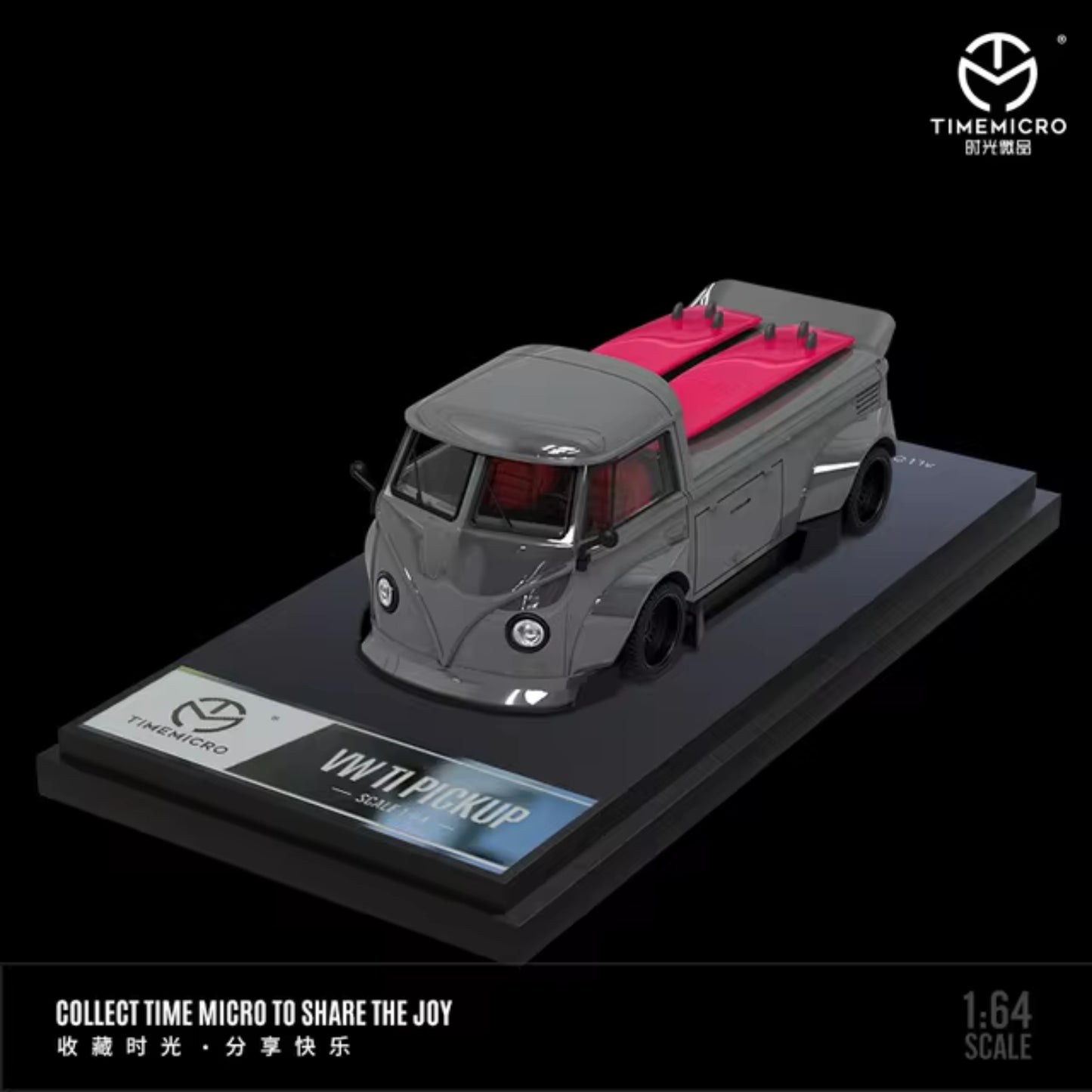TIME MICRO - T1 VAN PICKUP NEGRO/ROJO