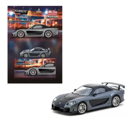 Tarmac Works Mazda Rx-7 Veilside Fortune7 Gris Metalizado