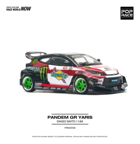 Pop Race 1:64 Toyota Pandem GR Yaris PR64-106