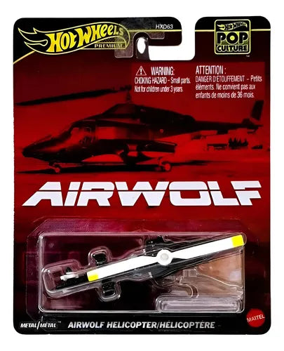 HOT WHEELS PREMIUM AIRWOLF HELICOPTER