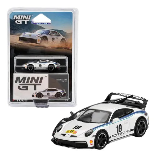Mini Gt Porsche 911 Dakar #1009 Rally 1974 Blanco