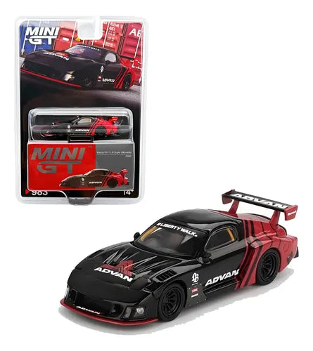 Mini Gt Mazda Rx7 Lb Super Silhouette Advan #983 1/64 Negr