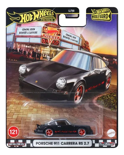 Hot Wheels Premium Boulevard Porsche 911 Carrera Rs 2.7 #121 Negro