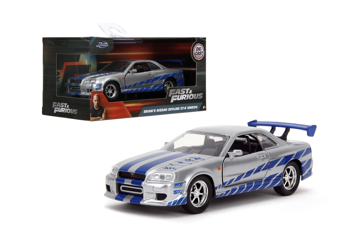 JADA BRIANS NISSAN SKYLINE GT-R R34 1/32
