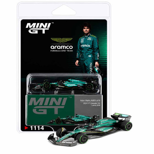 MINI GT Aston Martin AMR24 #18 Lance Stroll 2024