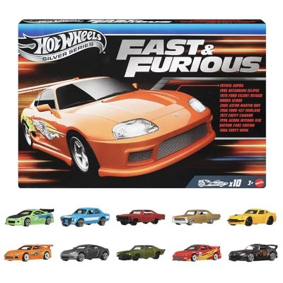 Hot Wheels Silver Series - Fast & Furious x10 Pack