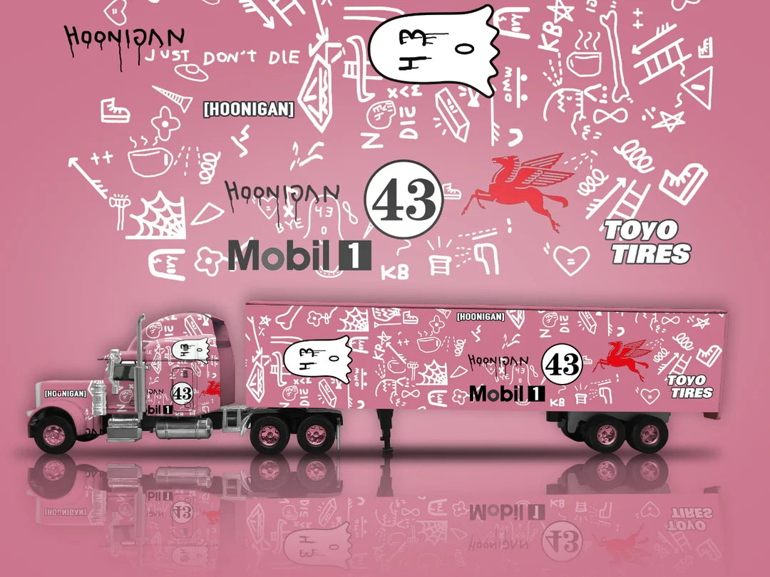 Fine Works 1:64 Peterbilt Trailer Pinkpig #43