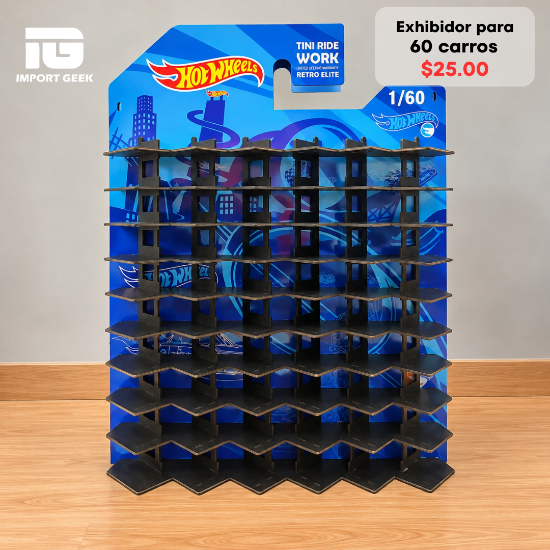EXHIBIDOR PARA 60 CARROS SUELTOS
