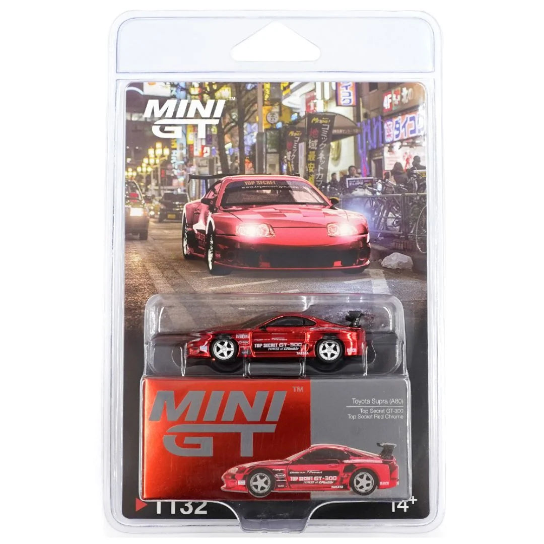 Mini GT Blister #1132: Toyota Supra (A80) Top Secret GT-300 Top Secret