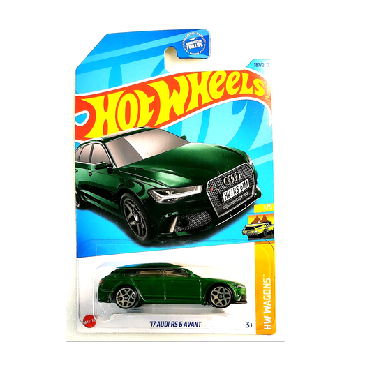 Hot Wheels verde '17 Audi RS 6 Avant