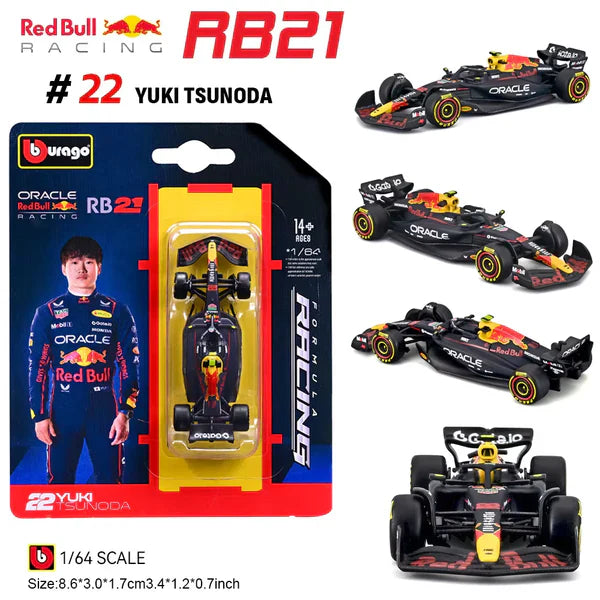 Bburago 1/64 Formula Racing F1 -- Oracle Red Bull Racing RB21 #22