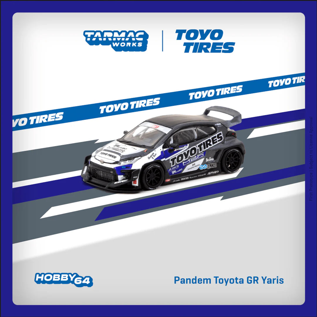 Tarmac Works 1:64 Pandem Toyota GR Yaris TOYO TIRES