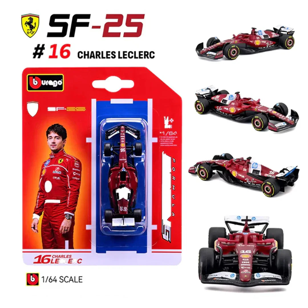 Bburago 1:64 Ferrari SF-25 #16 Charles Leclerc
