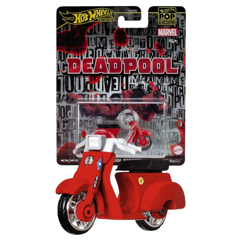 HOT WHEELS PREMIUM DEADPOOL SCOOTER