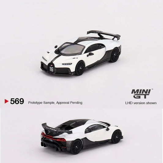 MINI GT #569 Bugatti Chiron Pur Sport White