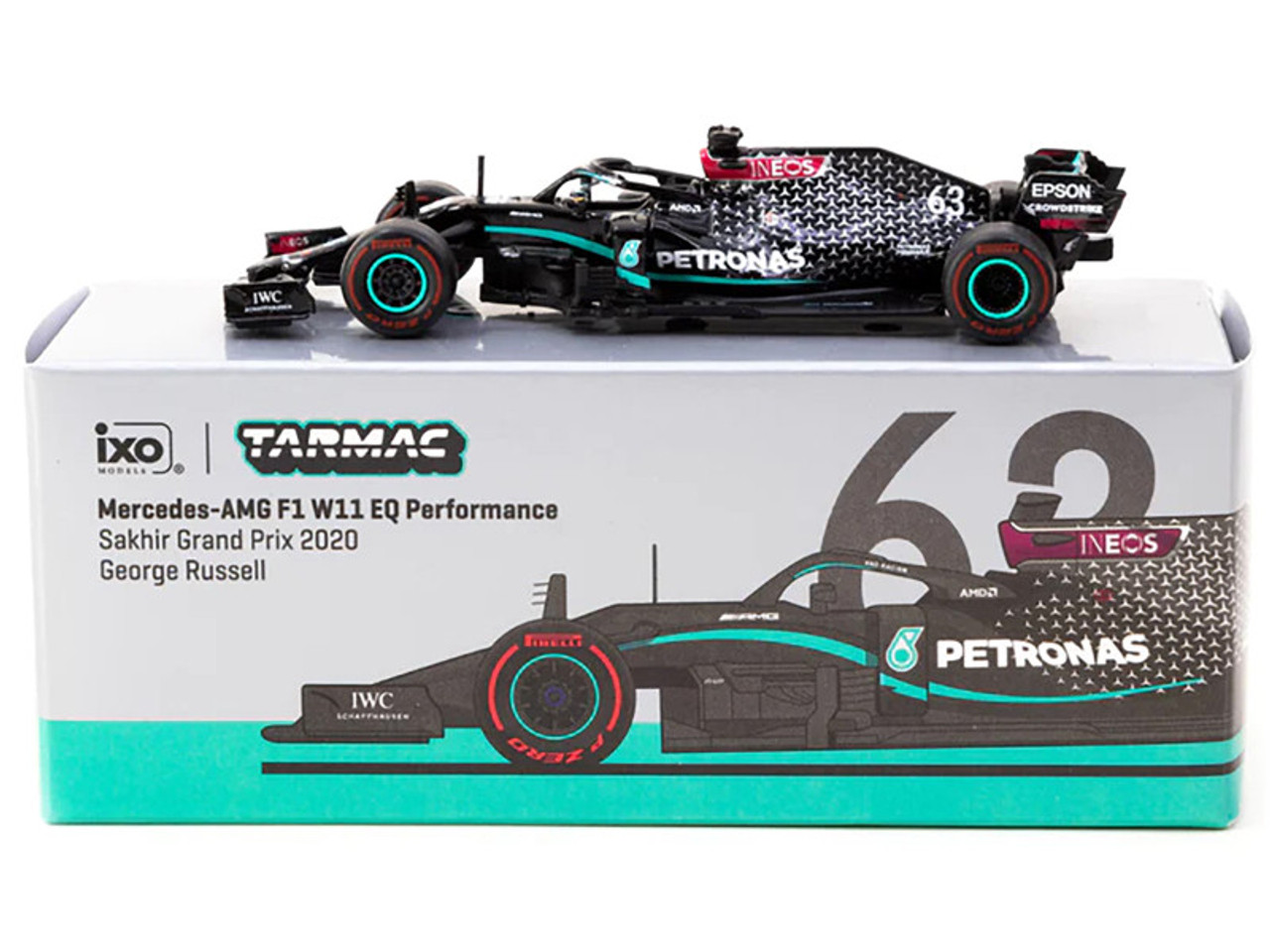 Tarmac Works Mercedes-AMG F1 W11 EQ Performance Sakhir Grand Prix 2020 George Russell