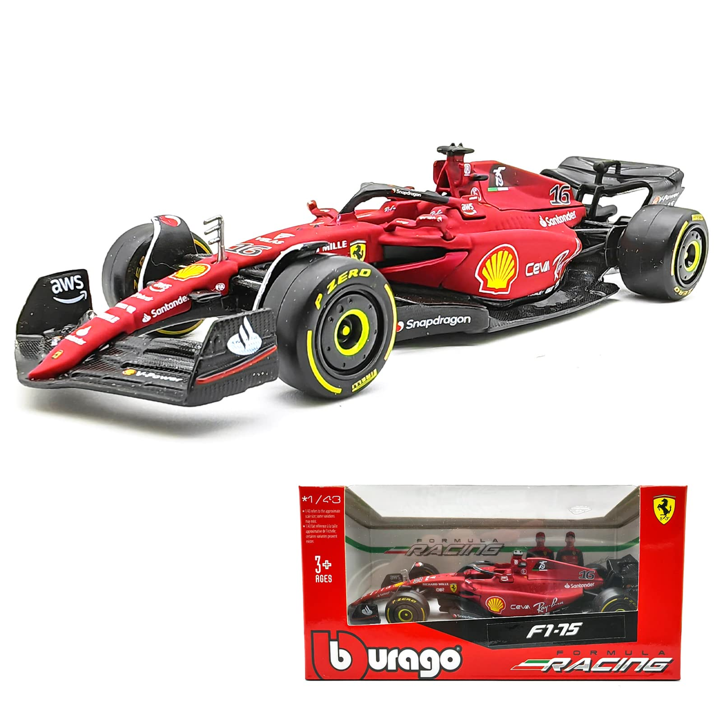 2022 F1-75 Scuderia Ferrari #16 Charles Leclerc F1-75