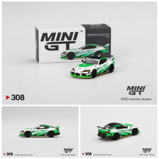 MINI GT 1/64 #308 LB☆WORKS TOYOTA GR SUPRA CSR2