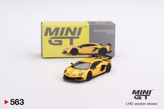 Mini GT #MGT00563 1/64 Lamborghini Aventador SJ-New Giallo Orion