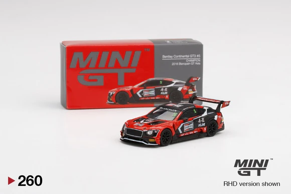 MINI GT #260 | Bentley Continental GT3 #5 CHAMPION 2018 Blancpain GT Asia