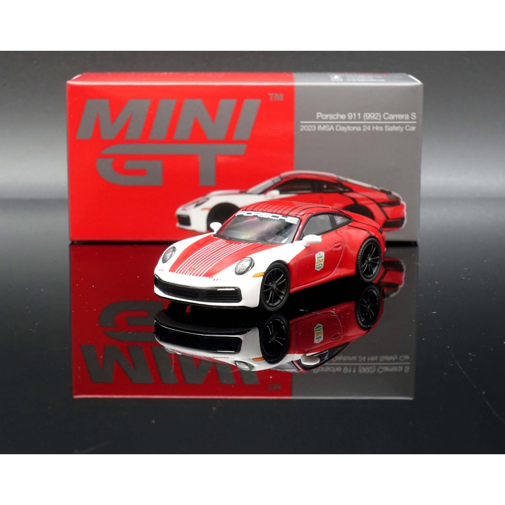 MINI GT 1/64 #699 PORSCHE 911 992 CARRERA S SAFETY CAR 2023 IMSA DAYTONA 24HR