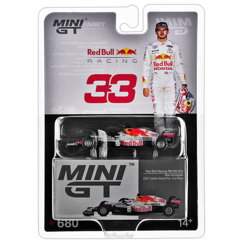 Mini GT #680 Red Bull RB16B #33 Max Verstappen 2021 Turkish Grand Pr