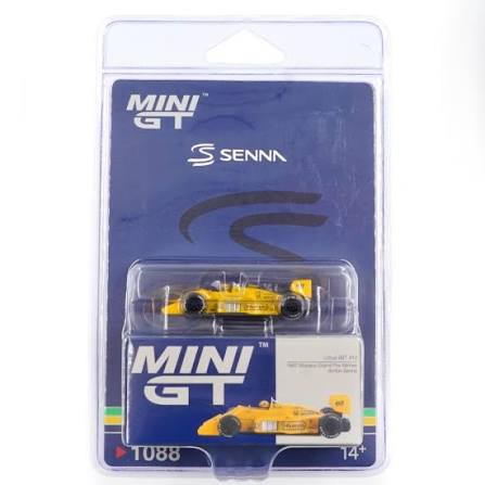 Mini GT 1:64 Lotus 99T #12 Ayrton Senna 1987 Monaco Grand Prix Winner #1088