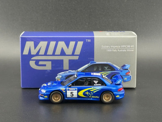 Mini GT Subaru Impreza WRC99 #5 R. Burns & R. Reid 1999 Australia #986
