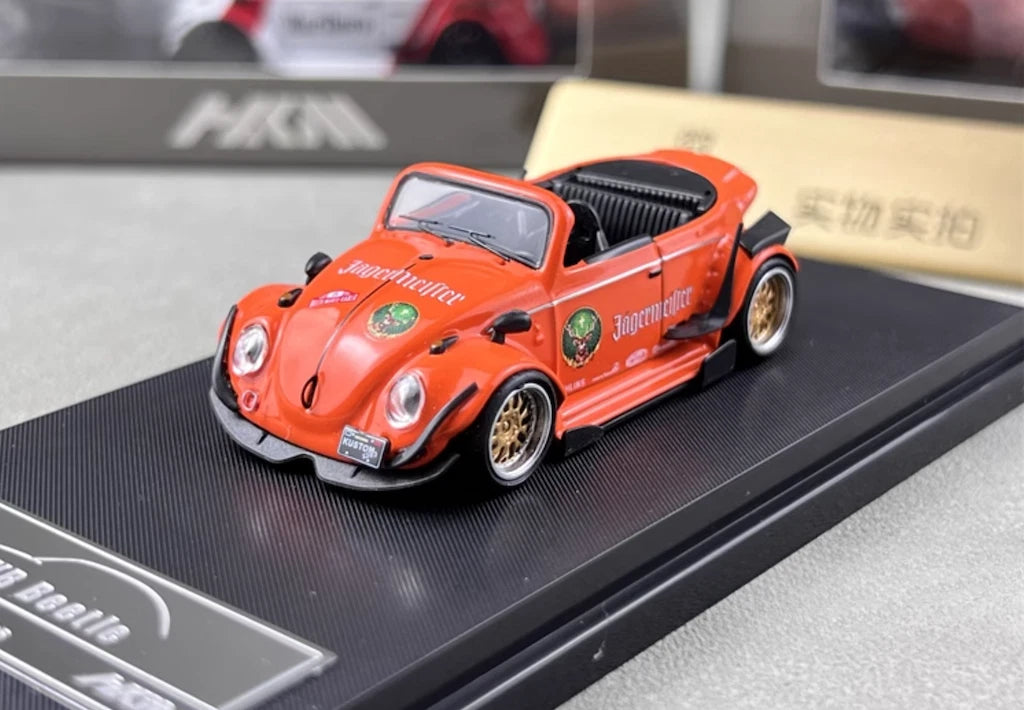 HKM 1:64 Orange VW RWB Beetle Convertible Sports