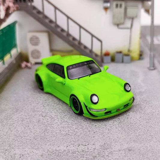 Flame Model - Porsche 964 RWB verde