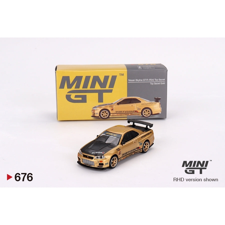 Mini GT #676 Japan Exclusive - Nissan Skyline GT-R (R34) Top Secret